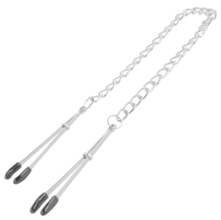 Ohmama fetish - metalli screw clamps with chain