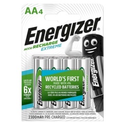 Energizer - ladattava batteries aaa4 blister 4