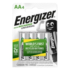 Energizer - ladattava batteries aaa4 blister 4