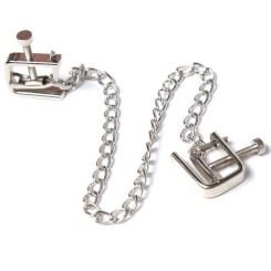 Ohmama fetish - 4 nipple clamps with chains