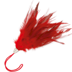 Secretplay - punainenmarabou duster