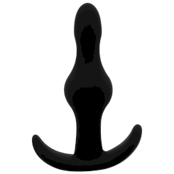 Addicted toys - anustappi with  musta silikoninen penisrengas