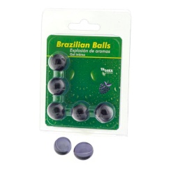 Taloka - 5 brazilian balls värisevä & shock effect exciting gel