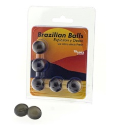 Taloka - 5 brazilian balls mansikka intimate gel