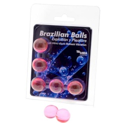 Taloka - 5 brazilian balls mansikka intimate gel