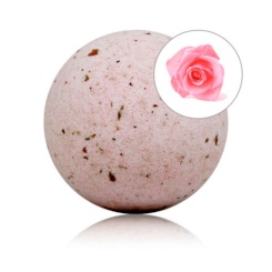 Taloka - vanilja scented kylpy bomb with ruusunpunainen petals