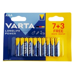 Varta - longlife power alkaline battery aa lr6 4 unit