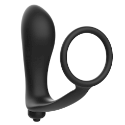 Baile - brave man penislisäke klitoriskiihottimella  musta 16.5 cm