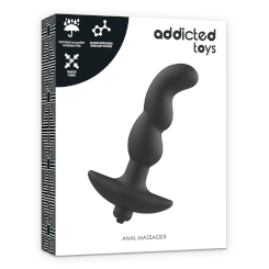 Addicted toys - anaalihieroja with  musta värinä model 2 3
