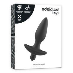 Addicted toys - hieromasauva anustappi vibraattorilla  musta 4