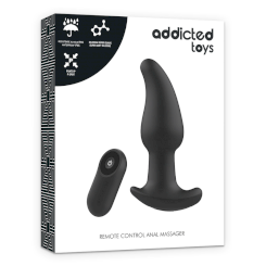 Addicted toys - kaukosäädettävä anustappi p-spot  musta pointed 4