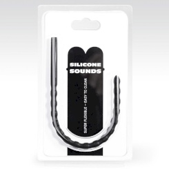 All Black 6-8 Mm Silicone Urethral Probe