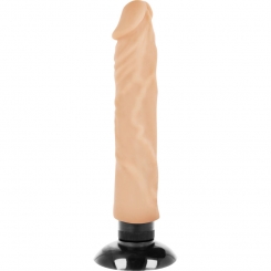 Seven creations - vinyl p-shape vibraattori  musta penis 20 cm