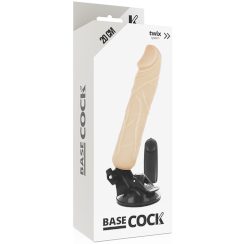 Basecock - realistinen vibraattori kaukosäädettävä flesh 20 cm -o- 4 cm 3