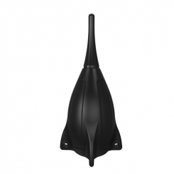 Seven creations - vinyl p-shape vibraattori  musta penis 20 cm