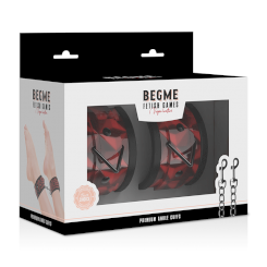 Begme - punainenedition premium ankle käsiraudat with neoprene lining 7