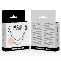 Begme - punainenedition nipple clips with chain 2