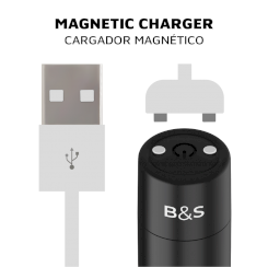  musta& hopea - kernex 2  musta värisevä magnetic luotivibraattori 3