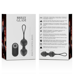 Brilly glam - värisevä kegel beads kaukosäädettävä 8