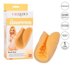 Calex Beaded Grip Masturbator - Orange