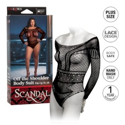 California exotics - scandal shoulder body suit plus size 3