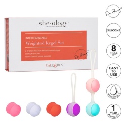 California exotics - she-ology setti bolas kegel intercambiables 5