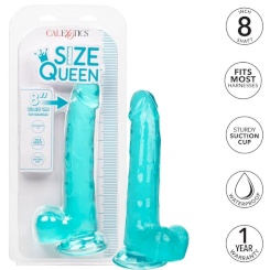 Calex Size Queen Dildo - Blue 20.3 Cm