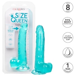 California exotics - size queen dildo  sininen 20.3 cm 1