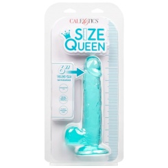 Calexotics - size queen dildo  sininen 15.3 cm 5