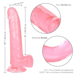 California exotics - size queen dildo  pinkki 20.3 cm 2