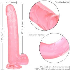 Calexotics - size queen dildo  pinkki 25.5 cm 5