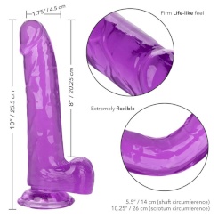 Calexotics - size queen dildo  purppura 20.3 cm 4