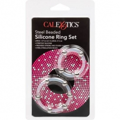 Calexotics - steel nystyröity silikoninen penisrengas set 2