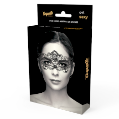 Coquette chic desire - fine  musta nauha mask 1