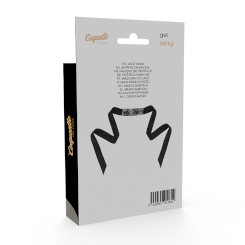 Coquette chic desire -  musta nauha maski with ribbon 2