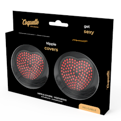 Coquette chic desire -  musta circles nipple cover