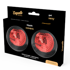 Coquette chic desire -  musta circles nipple cover