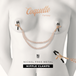 Coquette - chic desire fantasy metalli nipple clips with chain 3