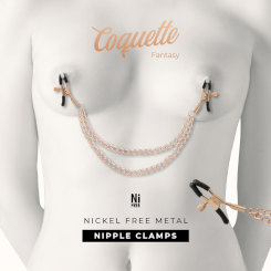Coquette chic desire - fantasy metalli nipple clips with chain 3