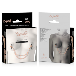 Coquette chic desire - fantasy metalli nipple clips with chain 4