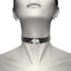 Fetish submissive origen - neoprene lined necknauha with chain