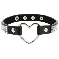 Coquette - chic desire vegan nahka choker with heart 1