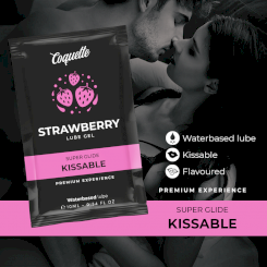 Coquette chic desire - mansikka vesipohjainen kissable liukuvoide pocket 10 ml 2
