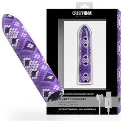 Custom bullets - ladattava snake  purppura magnetic luotivibraattori 10 intensities