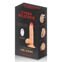 Cyber silicock - kaukosäädettävä realistinen mr john 23.88 cm -o- 4.3 cm 3