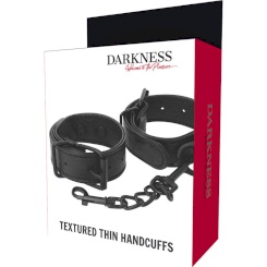 Dark Ness Textured Thin Handcuffs