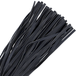 Darkness Black Flogger 42cm Leather