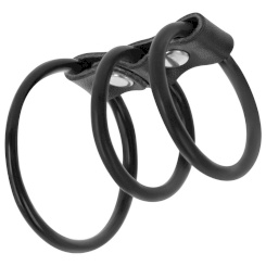 Darkness Flexible Cock Rings Set Of 3