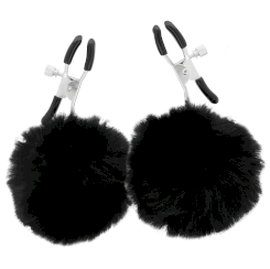 Darkness - pom-pom nipple clamps 2