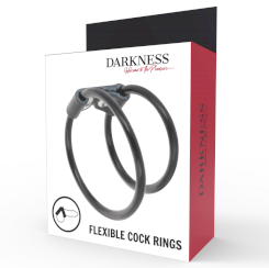 Darkness Leather Double Cock Ring